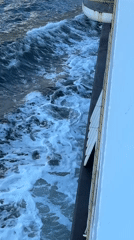 Ferry passenger captures nighttime voyage through choppy Vancouver waters