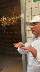 Behind the scenes at a prosciutto curing facility in Sauris
