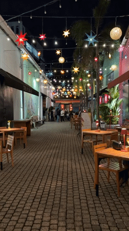 Nighttime street scenes documented in Colombo, Sri Lanka
