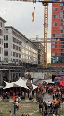 Orange-clad crowds gather for outdoor festival in Eindhoven