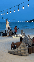 Evening beach concert draws crowd in Ban Haad Rin