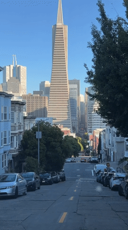 San Francisco landmarks from street level to sky