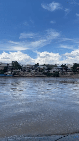Passenger ferry traffic on the Davao River, Philippines