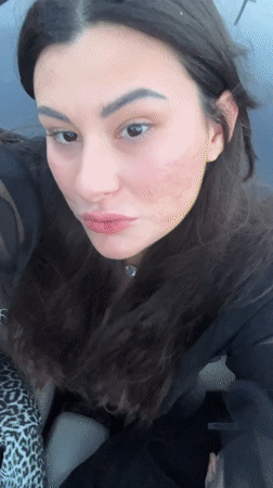 Woman films selfie video near Haifa beach area