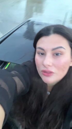 Woman films selfie video near Haifa beach area