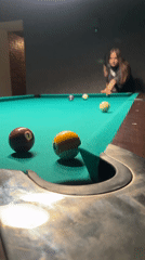 Evening billiards game captured in Odesa venue