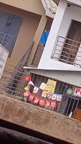 Morning street scenes documented in Bukuru, Nigeria