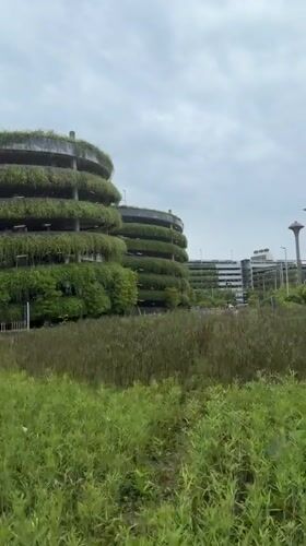 Green parking garage observed in Wichit, Thailand