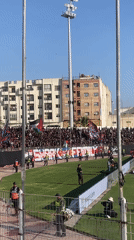 Football fans pack Safi stadium during sunny afternoon match