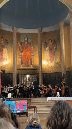 Orchestra performs 'WELTRAUM' concert at Saarbrücken church