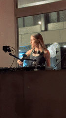 Evening DJ performance and street scenes documented in Belgrade