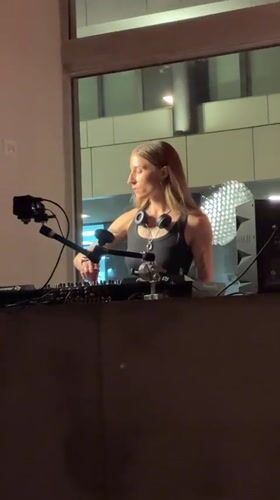 Evening DJ performance and street scenes documented in Belgrade