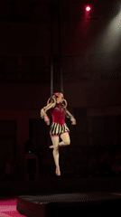 Circus performers stage coordinated show in Moscow theater