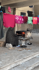 Gaza residents continue daily routines amid damaged buildings