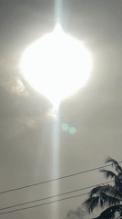 Morning sun breaks through clouds over Badagry, Nigeria