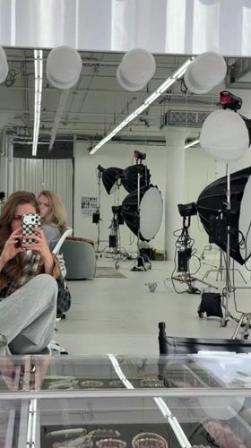 Photography session and editing work documented in Los Angeles studio