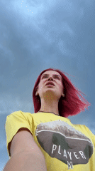 Stormy skies and backyard life in Chaikovsky, Russia