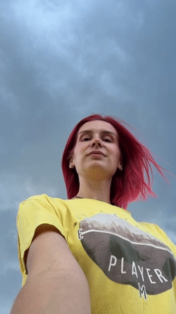 Stormy skies and backyard life in Chaikovsky, Russia
