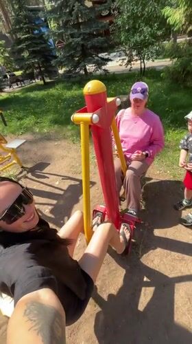 Morning recreation activities observed across Chaykovsky outdoor facilities