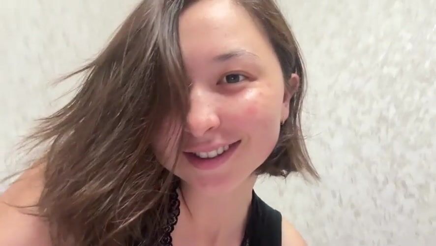 Woman recorded in close-up video footage in Kuyeda