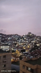 Evening cityscape views captured across Caracas during dusk hours