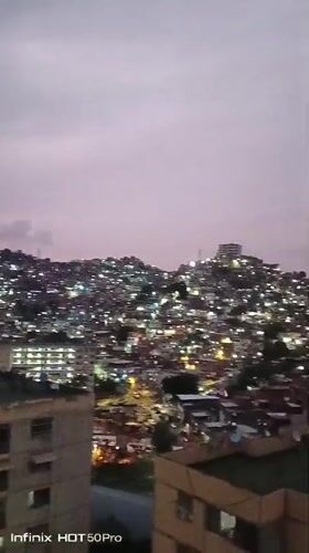 Evening cityscape views captured across Caracas during dusk hours