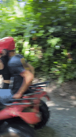 Late-night ATV tour group travels through rural Payangan villages