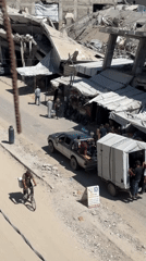 Trash collection in progress amid heavy destruction in Gaza