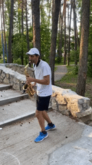 Musicians stage impromptu park concert in Protvino, Russia
