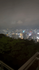 Seoul landmarks illuminated at night captured by witnesses