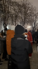 Winter festivities at Belgrade's Saint Sava Temple feature bonfire ceremony