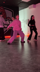Dance students practice at Russian street dance schools