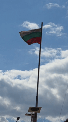 Bulgarian flag and indoor selfie captured in Plovdiv