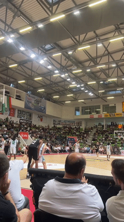 Basketball game draws large crowd in Botevgrad, Bulgaria