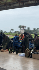 Military presence observed in Nigerian town with personnel, vehicles