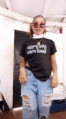 Young woman documented in casual video moments in Porlamar