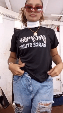 Young woman documented in casual video moments in Porlamar