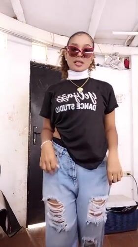 Young woman documented in casual video moments in Porlamar