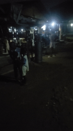 Evening street life documented in Alalubosa, Ibadan neighborhoods