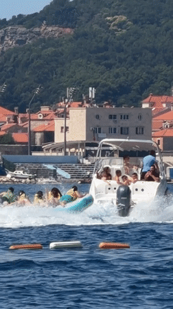 Morning beach scene unfolds in Boreti, Montenegro