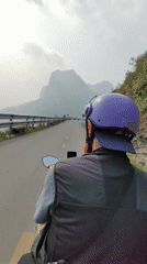 Hazy mountain valley views captured in Mèo Vạc Commune