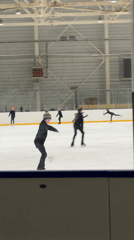 Ice skating and casual stroll observed in Klin, Russia