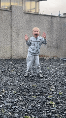 Backyard moment in Minecraft gear, surprised expression