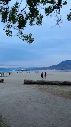 Early morning scenes documented across Vancouver beaches and streets
