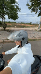 Motorcycle ride through Phan Thiết caught from multiple angles