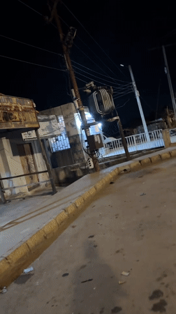 Nighttime street documentation captured across Bukuru, Nigeria residential area