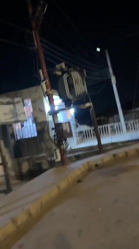 Nighttime street documentation captured across Bukuru, Nigeria residential area