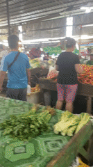 Evening market activity captured in Davao City, Philippines