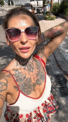 Tattooed selfies and street blooms in Nha Trang