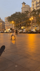Skate session in Barcelona plaza ends with emergency response